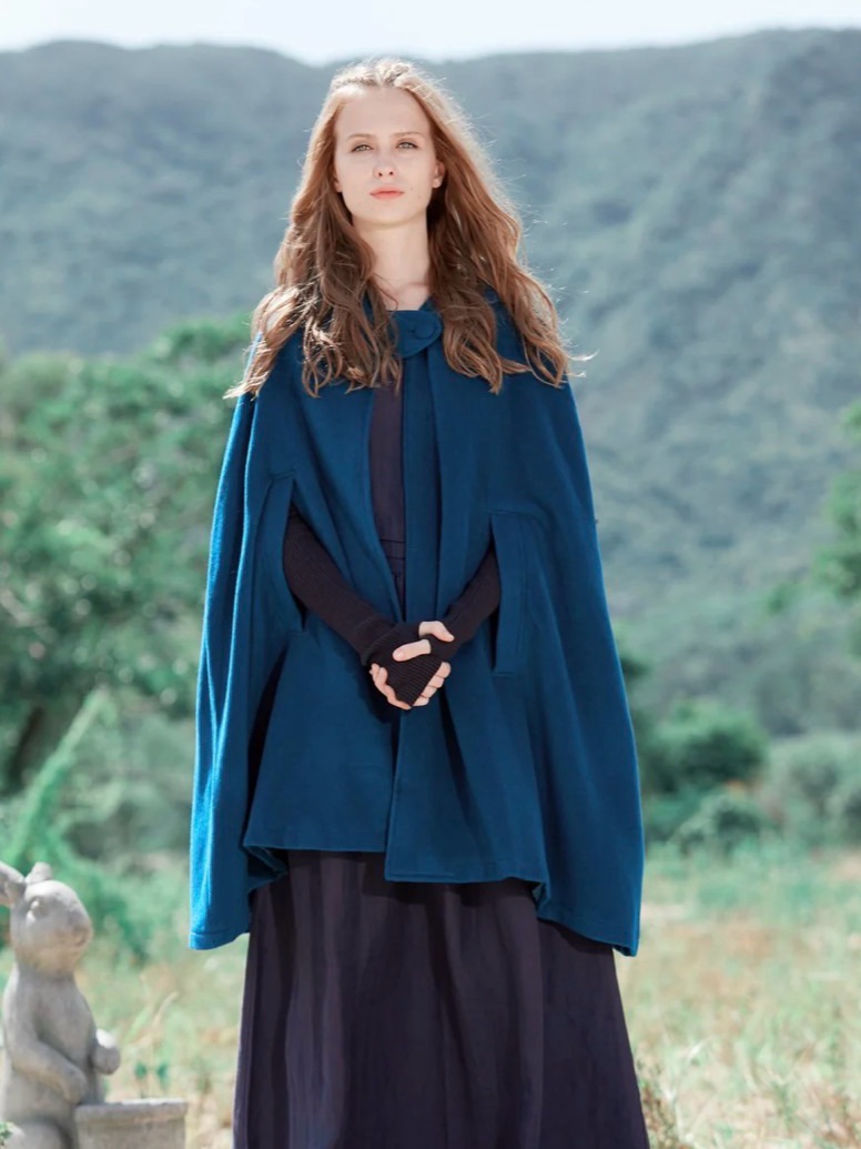 Hooded Cashmere Cape - Fully Lined — image 3 of 7